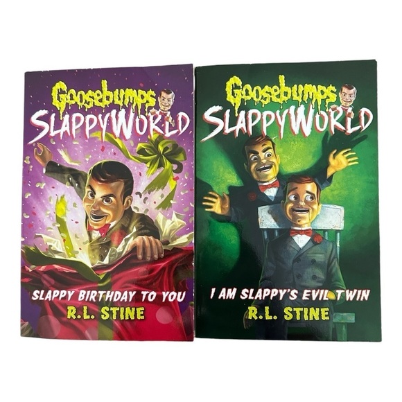 R.L. Stine Goosebumps Slappy World Paperback Books Lot Of 2 - Picture 1 of 2